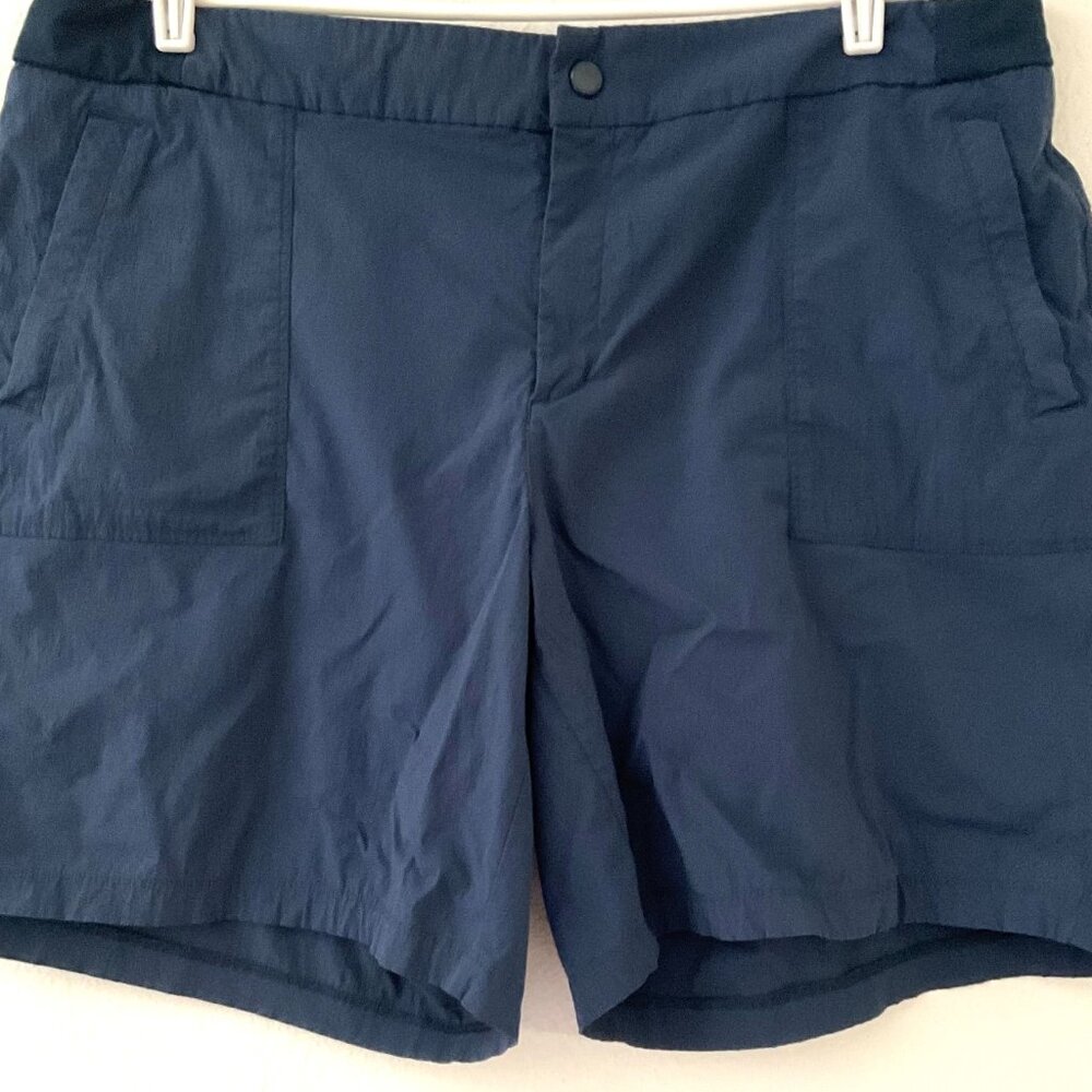 ACTIVE LIFE BLUE STRETCH COMFORT WAIST SHORTS PLUS - Picture 4 of 8